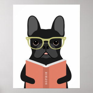 Persoonlijke afdruk Franse Bulldog Hond Poster
