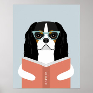 Persoonlijke afdruk van Cavalier-hond Poster