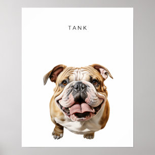 Persoonlijke afdruk van Engelse Bulldog Poster