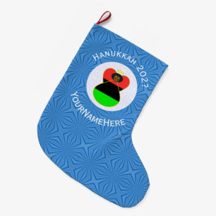 Persoonlijke Afrikaanse Diaspora Engel Hanukkah Vl Grote Kerstsok