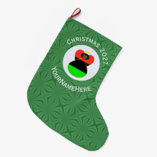 Persoonlijke Afrikaanse Diaspora Engel Kerstvlag Grote Kerstsok