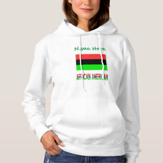 Persoonlijke Afrikaanse Diaspora Vlag Dames Hoodie