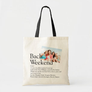 Persoonlijke Afscheid Weekend Definitie Foto Tote Bag