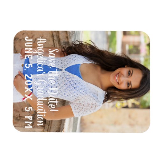 Persoonlijke afstudeerdata foto magneet (Horizontaal)