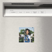 Persoonlijke afstudeerfoto en naam magneet (Insitu (Vaatwasser))