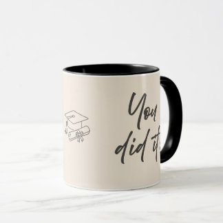 Persoonlijke afstudeermok – Elegante scriptstijl Mok