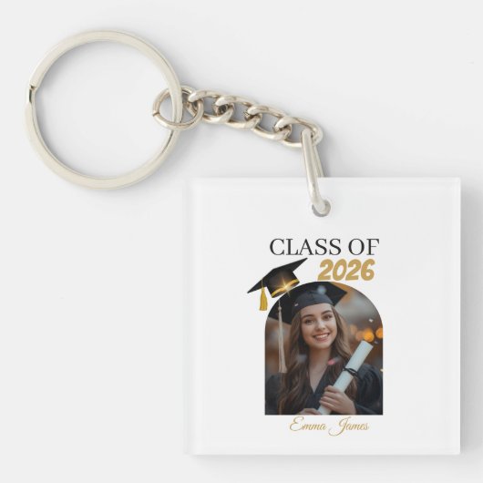 Persoonlijke afstudeersleutelhanger cadeau sleutelhanger (voorkant)