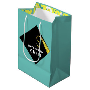 Persoonlijke afstudeertas voor middelgrote cadeaus medium cadeauzakje