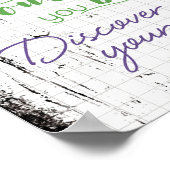 Persoonlijke Afstuderen Word Art Poster (Hoek)