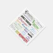 Persoonlijke Afstuderen Word Art Servet (Hoek)