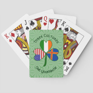 Persoonlijke Ålandeilanden Klaver Pokerkaarten
