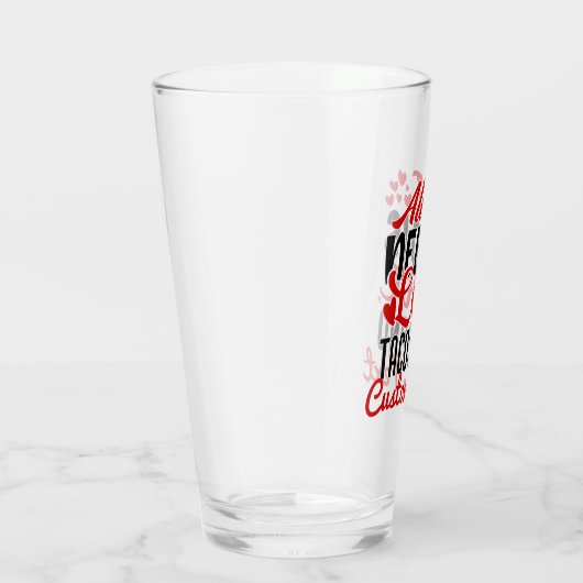 Persoonlijke alles wat ik nodig heb: liefdesvideo' glas (Rechts)