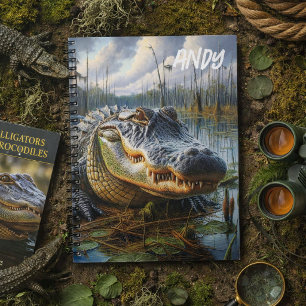 Persoonlijke Alligator Moeras voor Jongens  Notitieboek
