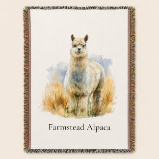 Persoonlijke Alpaca Boerderij Welkom Deken