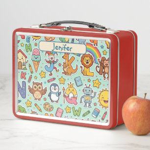 Persoonlijke Alphaland Kids Lunch Rode Doos
