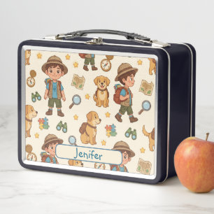 Persoonlijke Alphaland Kids Lunch Zwart Doos