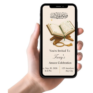 Persoonlijke Ameen-vieringsuitnodiging Kaart