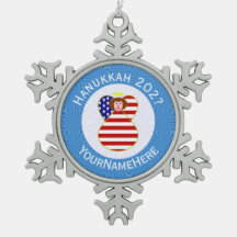Persoonlijke Amerikaanse engel Hanukkah-vlag
