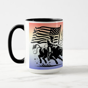 Persoonlijke Amerikaanse Stierrenrijder Rodeo 2 Mok