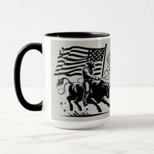 Persoonlijke Amerikaanse Stierrenrijder Rodeo Mok
