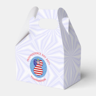 Persoonlijke Amerikaanse vlag engel oma Gable Bedankdoosjes