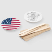 Persoonlijke Amerikaanse vlag Handwaaier (Niet-gemonteerd)