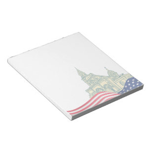 Persoonlijke Amerikaanse Vlag Patriottisch USA  Notitieblok