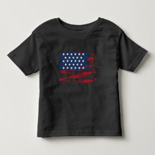 Persoonlijke Amerikaanse vlag peuter T-shirt
