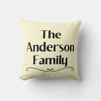 Persoonlijke Anderson Familie Naam Kussen