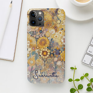 Persoonlijke antieke art nouveau stijl bloemig iPhone 11 pro max hoesje