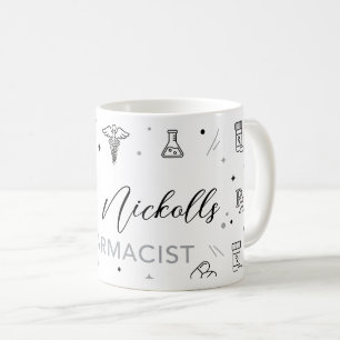 Persoonlijke Apotheker Mok Elegant Handgeschreve