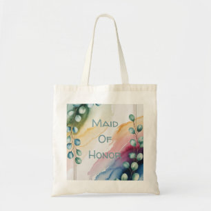 Persoonlijke Aquarel Eucalyptus Bruidsmeisje Tote Bag