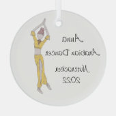 Persoonlijke Arabiëskeepomwille Glas Ornament (Achterkant)