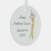 Persoonlijke Arabiëskeepomwille Glas Ornament (Voorkant Rechts)