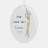 Persoonlijke Arabiëskeepomwille Glas Ornament (Voorkant links)