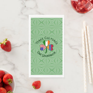 Persoonlijke Armenië Ierland USA Shamrock Servet