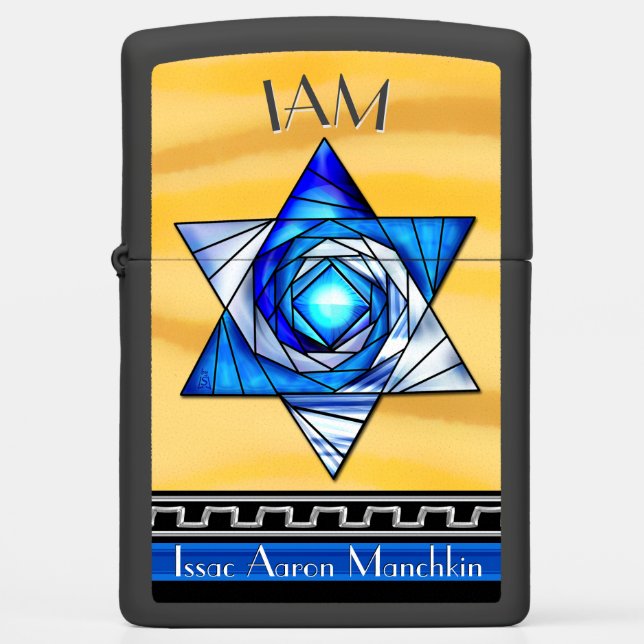 Persoonlijke Art Deco Star van David (Voorkant)