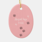 Persoonlijke atoomkat uit de middeleeuwen Kerstmis Keramisch Ornament (Achterkant)