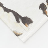 Persoonlijke Australian Shepherd Fleece Deken (Hoek)