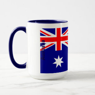 Persoonlijke Australische Vlag Echte Blauwe Erfeni Mok