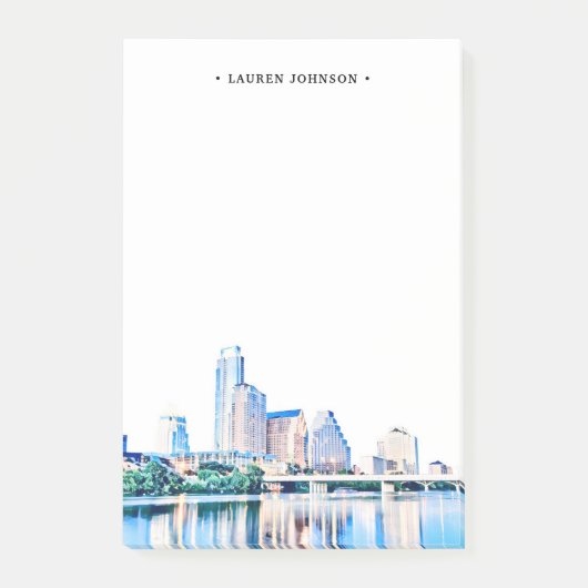 Persoonlijke autin Texas Skyline Post-it Notes (Voorkant)