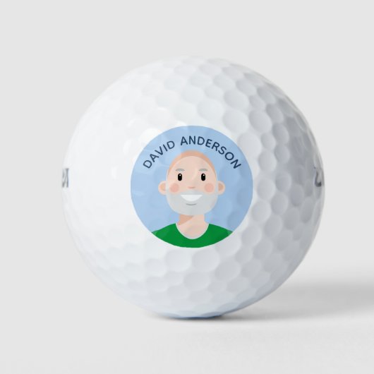 Persoonlijke Avatar-editable Golf Balls Golfballen (Voorkant)