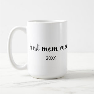 Persoonlijke B&W gedateerde beste moeder ooit Koffiemok