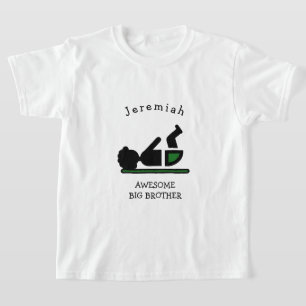 Persoonlijke baby afro AWESOME BIG BROER T-shirt