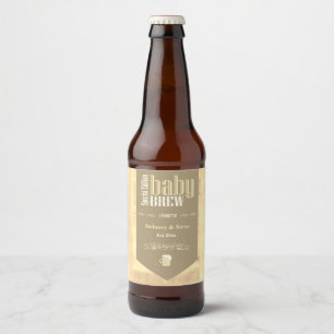 Persoonlijke Baby Brew Funny Party Bier Etiket