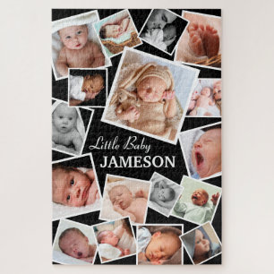 Persoonlijke baby collage met 17 foto's legpuzzel