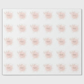 Persoonlijke Baby Dank u Cadeaupapier (Vlak)