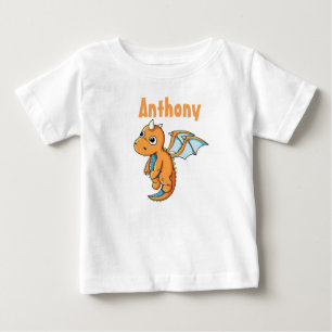 Persoonlijke Baby Fine Jersey T-Shirt/Dragon