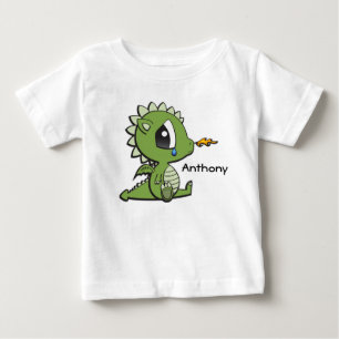 Persoonlijke Baby Fine Jersey T-Shirt/Dragon