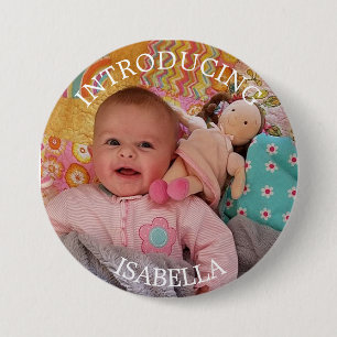 Persoonlijke Baby-foto-Button Ronde Button 7,6 Cm